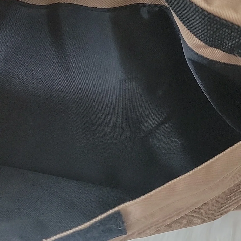 CROPPER HOPPER Tan Black Canvas Scrapbooking Craft‎ Organizer Travel Tote Bag